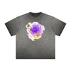 Distressed Faded Butterfly Pattern Tee