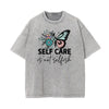 Washed Faded Butterfly Graphic Tee