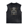 Frayed Edge Butterfly Graphic Tank Top