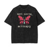 Crew Neck Butterfly Graphic Tee