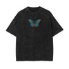 Crew Neck Butterfly Graphic Tee