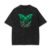 Crew Neck Butterfly Graphic Tee