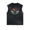 Sleeveless Street Style Angel Graphic Tee