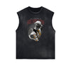 Sleeveless Street Style Angel Graphic Tee