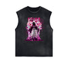 Sleeveless Celestial & Angel Pattern Tee