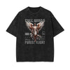 Washed Celestial & Angel Graphic Tee