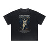 Washed Faded Thick Angel Pattern Tee