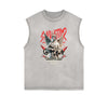 Distressed Angel Pattern Tank Top