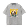 Crew Neck Angel Statue Graphic Tee