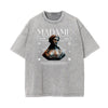 Crew Neck Angel Statue Graphic Tee