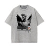 Crew Neck Angel Statue Graphic Tee