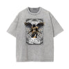 Crew Neck Angel Statue Graphic Tee