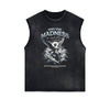 Faded Frayed  Angel Statue Graphic Tank