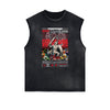 Sleeveless Street Style Angel Graphic Tee