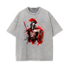 Washed Spartan Fighter Warrior Graphic Tee