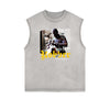 Faded Frayed Gangsta Graphic Tank Top