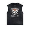 Vintage Sleeveless Gangsta Graphic Tee