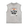 Faded Frayed Gangsta Graphic Tank Top