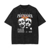 Faded Washed Gangsta Pattern Tee