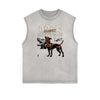 Faded Frayed Gangsta Graphic Tank Top