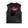 Vintage Sleeveless Gangsta Graphic Tee