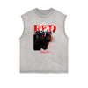 Faded Frayed Gangsta Graphic Tank Top