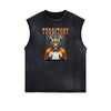 Vintage Sleeveless Gangsta Graphic Tee