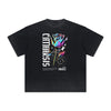 Distressed Chrome Y2K Streetwear Graphic Tee