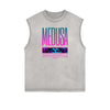 Faded Vanquisher Neon Y2K Graphic Muscle Tank