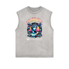 Faded Vanquisher Neon Y2K Graphic Muscle Tank