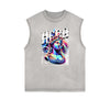 Faded Vanquisher Neon Y2K Graphic Muscle Tank