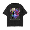 Faded Vanquisher Neon Y2K Graphic Tee