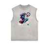 Faded Vanquisher Neon Y2K Graphic Muscle Tank