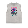 Faded Vanquisher Neon Y2K Graphic Muscle Tank