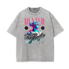 Washed Vanquisher Neon Y2K Pattern Tee