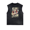 Faded Frayed Illustration Art Graphic Muscle Tank