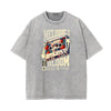 Washed Faded Illustration Art Graphic Tee