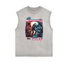 Faded Vintage Illustration Art Pattern Tank Top