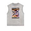 Faded Vintage Illustration Art Pattern Tank Top