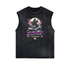 Faded Frayed Illustration Art Graphic Muscle Tank