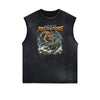 Faded Frayed Illustration Art Graphic Muscle Tank