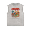 Faded Vintage Illustration Art Pattern Tank Top