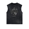 Sleeveless Celestial & Angel Statue Tee