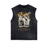 Sleeveless Celestial & Angel Statue Tee