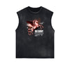 Frayed Edge Celestial & Angel Statue Muscle Tank