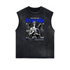 Frayed Edge Celestial & Angel Statue Muscle Tank