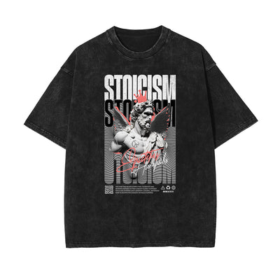 Stone Wash Zeus Graphic Tee