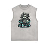 Faded Frayed Zeus Graphic Sleeveless Tee