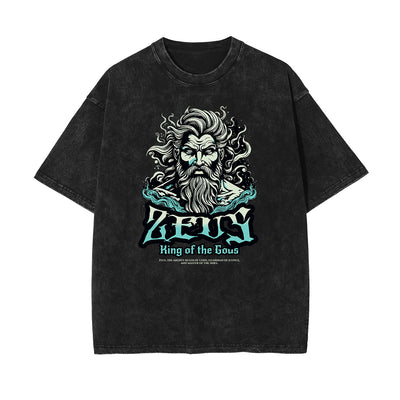 Stone Wash Zeus Graphic Tee