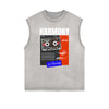 Sleeveless Faded Streetwear T Shirt